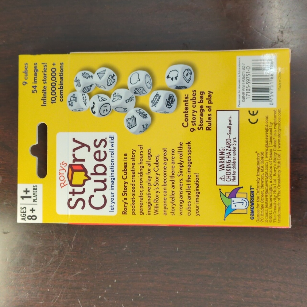 NEW Rory's Story Cubes Classic Orange Box Stocking Stuffer Creative Award Win 🧡 - Picture 2 of 2